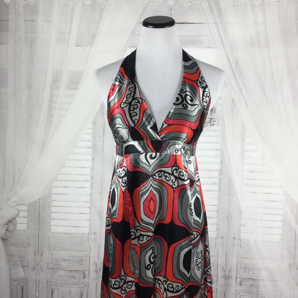 Charlotte Russe Satin Maxi Dress - Picture 2 of 4